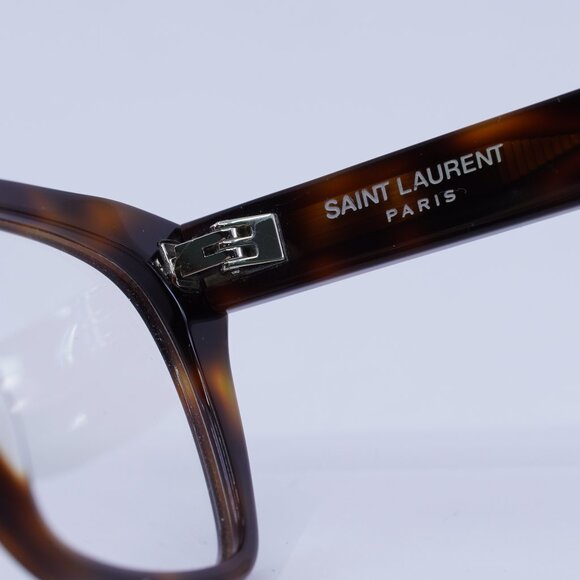 Saint Laurent SL598OPT 003 Eyeglasses Havana 56mm Rectangle Frame - Picture 10 of 12